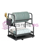 Сушилник за мивка две нива с тавичка улей